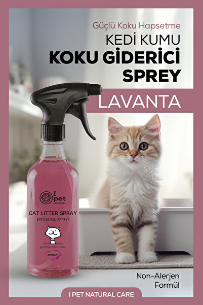 I PET NATURAL CARE Kedi Kumu Koku Giderici, Lavanta 500 ml | Koku Hapseden Do...