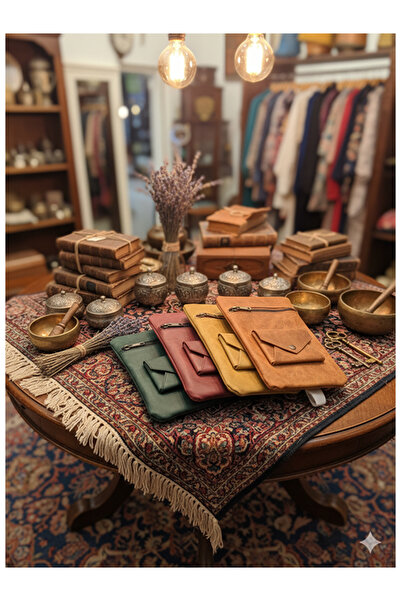 Namaste Vintage Hakiki deri taba renk eskitme model vintage unisex çanta
