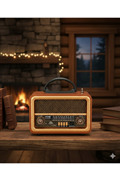 kamptek kamp teknolojisi Taşınabilir Nostaljik Fm Radyo Bluetooth + Tf Kart +...