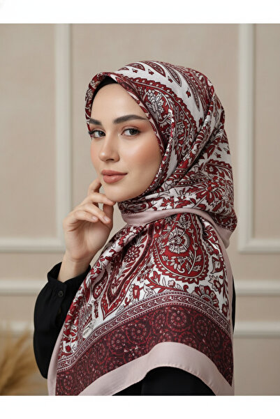 MİSS İPEK شال النبلاء منقوش بالقطرات العرقية 180x70