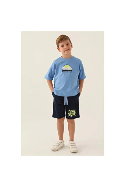 Rolypoly Boy's Blue Bermuda Suit