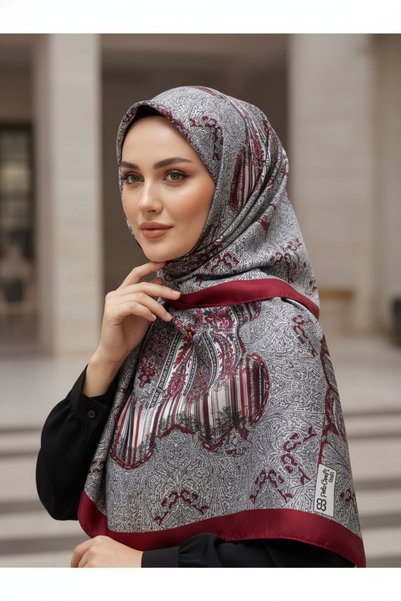 POLO CRAFT شال نمط شريط عرقي ناعم