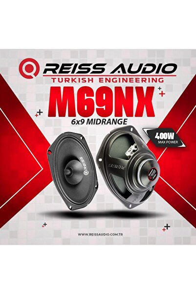 Reiss Audio Rs-M69NX Yeni Neo Seri Çifti 800wat-240 Rms Oval Cm Oto Midrange Hoparlör