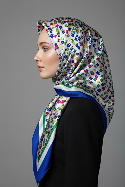 ipekten شال قطن حريري حصري بطبعة زهور مقاس 180x70