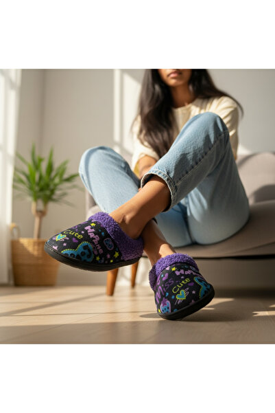 GEZER New Season Furry Children's Carpet Slippers Winter Carpet Slippers with Fur Inside