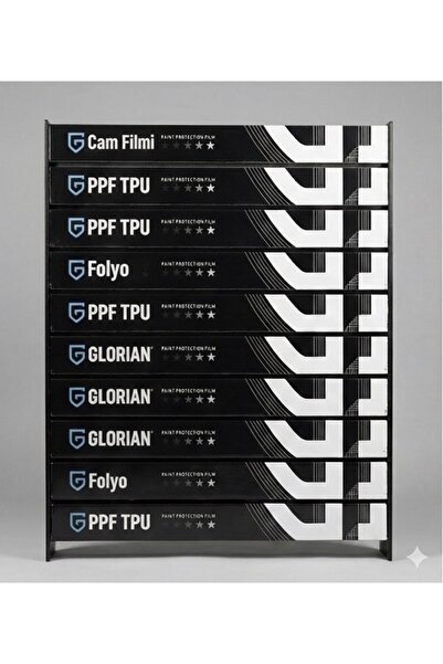 fastbestore رف صندوقي لفيلم النافذة، حامل مثبت على الحائط مكون من 10 صفوف