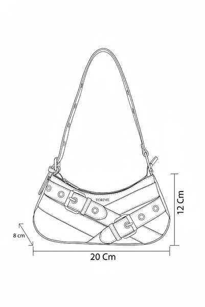 torime Fekete Crocodile Baguette női válltáska és Crossbody táska – övvel díszített vegán bőr cipzárral