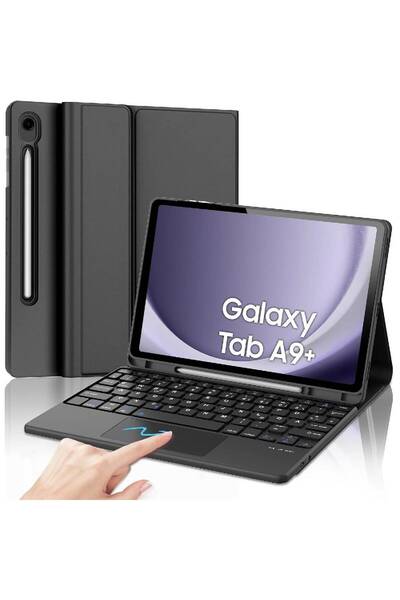 HYX Samsung Galaxy Tab A9 Plus Keyboard Case with Touchpad, QWERTY - 11 inch (2023) Black