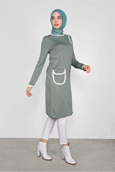 Alvina Pocket Detailed Knitting Tunic 41013