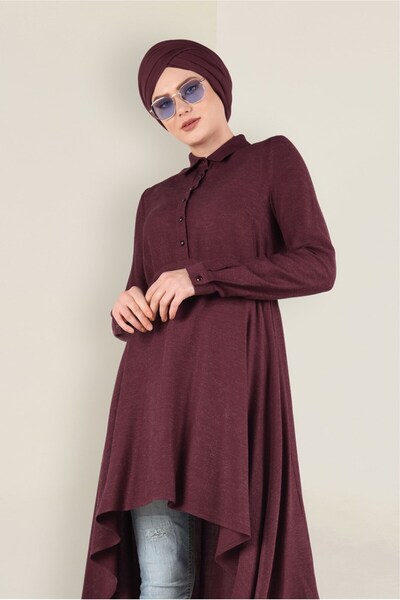 Alvina Asymmetrical Cut Waist Drawstring Tunic 4631