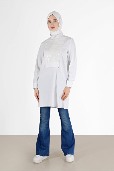 Alvina TEKST IŠTENI TUNIKA SA ZATVOROM 42260