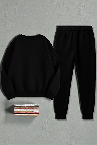 uyguntarz Unisex Arizona Design Printed Crew Neck Sweatshirt - 2-Piece Tracksuit Set