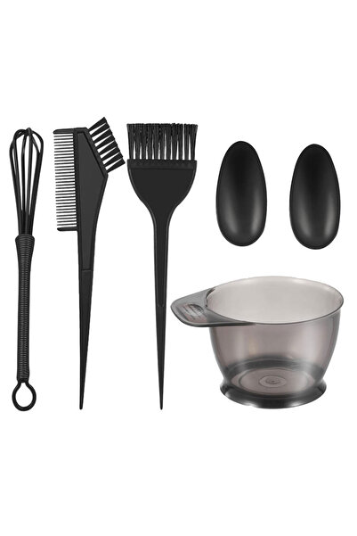 Generic 5-Piece Hair Dye Colour Brush And Bowl Set Black