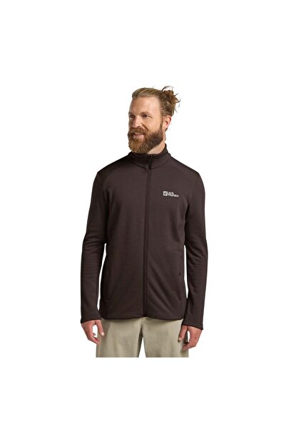 Jack Wolfskin Kolbenberg Fz Men's Brown Fleece Jacket Men's Fleece Jacket A63964