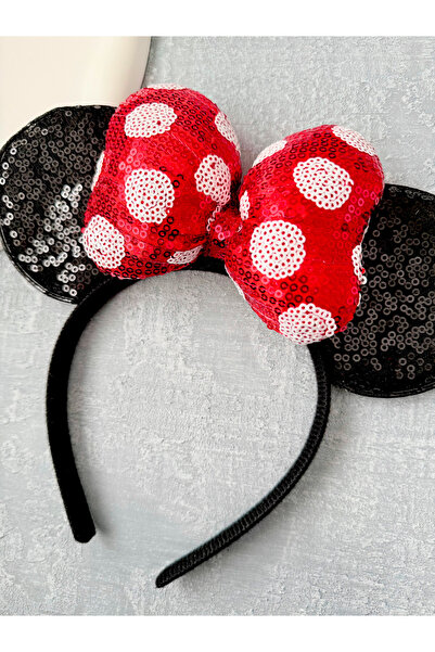 Tgc Aksesuar Minnie Mouse Kulaklı Payet İşlemeli Taç