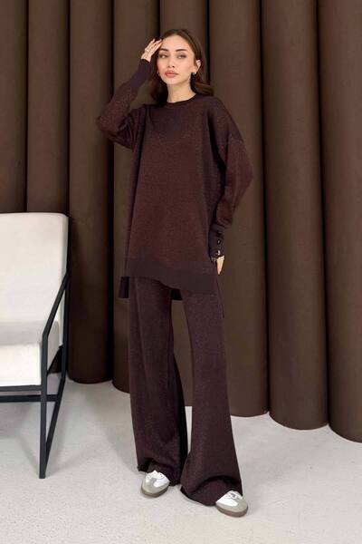 Melike Tatar Σετ πλεκτό με γκλίτερ κουμπιά 70-2519