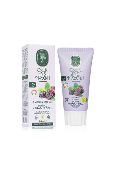 Eyüp Sabri Tuncer Natural Black Mulberry Extract 2-6 Years Old Children's Toothpaste 60 Ml