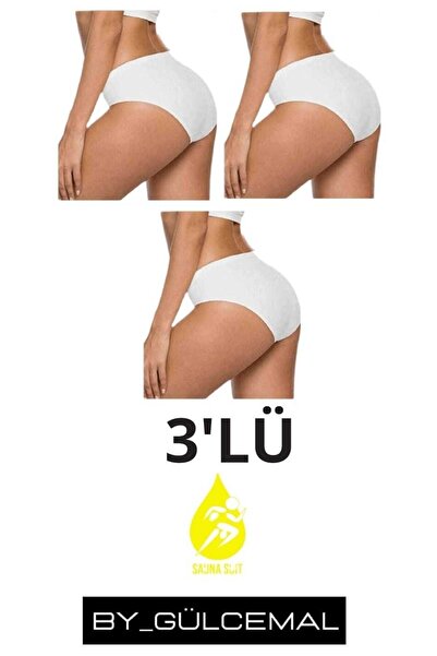 SAUNA SUIT Chiloți negri/albi cu talie înaltă tăiați cu laser