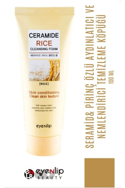 Eyenlip Beauty Seramid Içeren Pirinç Özlü Aydınlatıcı Ve Nemlendirici Temizleme Köpüğü 100 ml