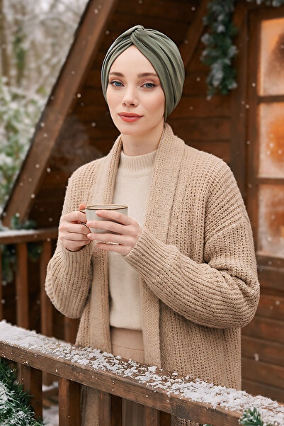 Aisha's Design قبعة ميهريس للفصول الأربعة، كاكي، B-4O