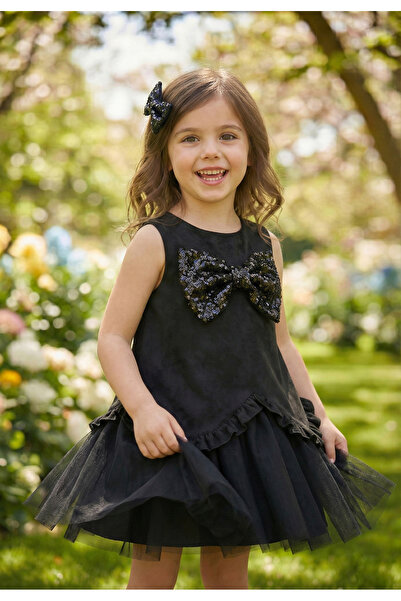 Milon Moda Piele intoarsa, fundita cu paiete, rochie din tul de vis si catarama