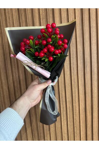 gençay 7 dallı gerçekçi yapay kokina buketi