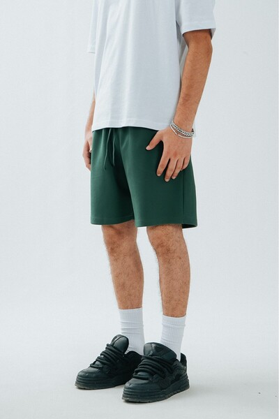 Twobucks Green Pique Men's Shorts