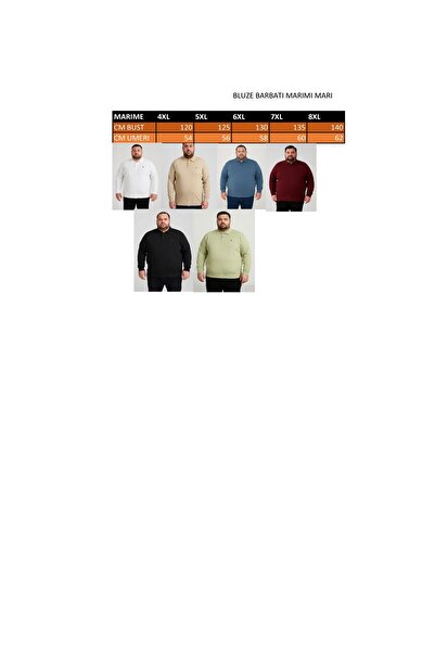 ANATOLIATEKSTILE Men's Long Sleeve Polo Shirt – Casual-Elegant Style, Big Size