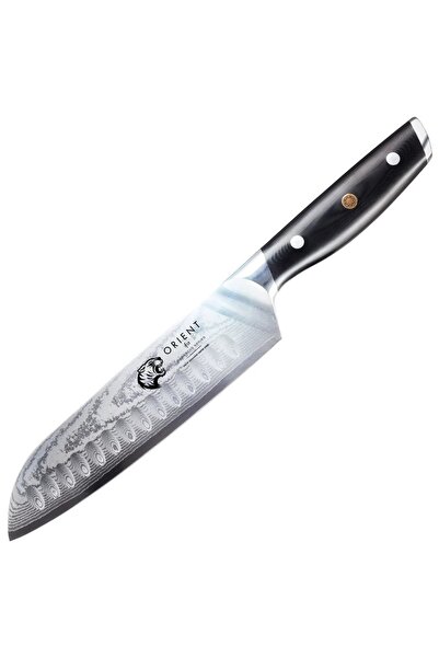 Orient Professional Damascus knife, Origin Series, 23 cm, made of Japanese AUS-10 stainless steel, Black