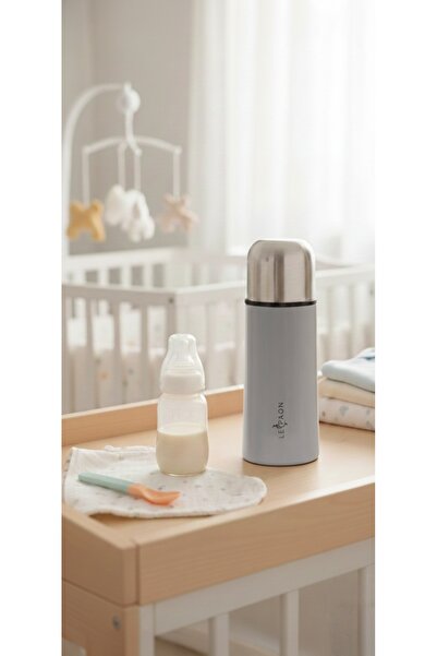 Le Paon 300 ml Mama Termosu Paslanmaz Çelik Tek Tuşla Açılır Sızdırmaz 12 Saat Sıcak BPA Free