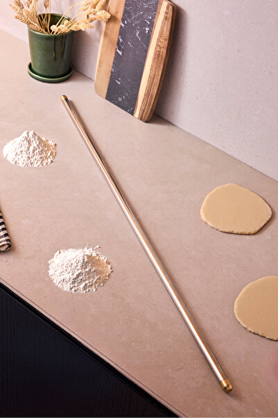 Perotti ProRoll 304 Paslanmaz Çelik Gold Merdane 85 Cm Hamur Oklavası 18/10