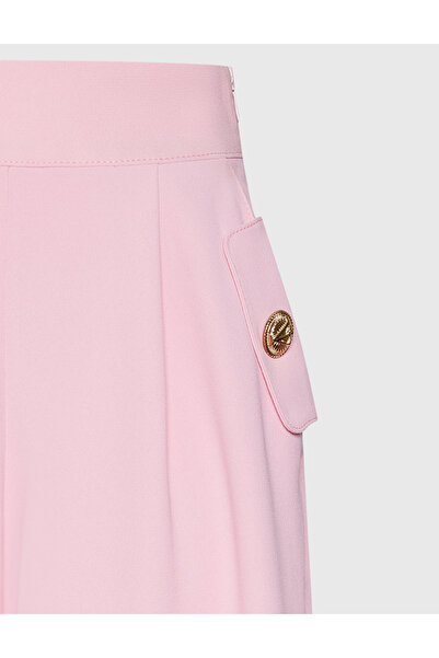 İLVİ Lissa Crepe Pink Women's Trousers