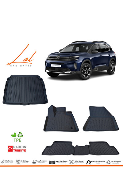 Lal Citroen C5 Aircross 3D Havuzlu Paspas Alt Kademe Bagaj Havuzu Seti (2019 ...