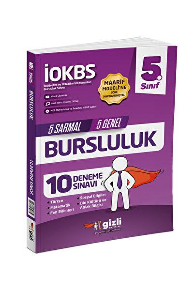 Genel Markalar 5. Sınıf Iokbs Bursluluk 10 Deneme Sınavı