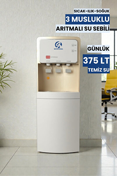 WATER GLOBAL SU ARITMA SİSTEMLERİ Arıtmalı Su Sebili 80GPD RO - Sıcak, Ilık v...