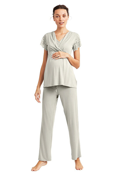 Catherine's 870 Maternity Pajama Set -light Green-