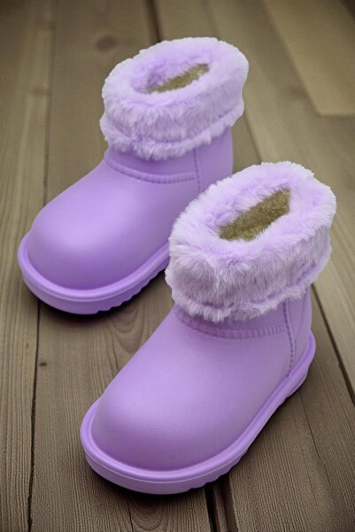 ISPARTALILAR 65D Comfortable Fur Inside Waterproof Girls' Boots Daily Children's Boots