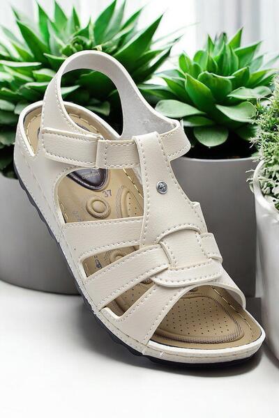 ISPARTALILAR 6001 Talpă Ortopedică COMPLETĂ Sandale de zi cu zi pentru femei Papuci Sandale negre