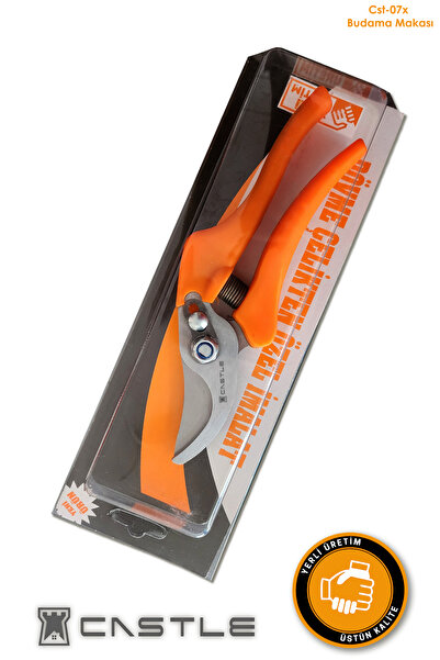 LAZBİSA Castle Cst-7x Budama Makası Bağ Makası Bahçe Dal Kırpma Makası
