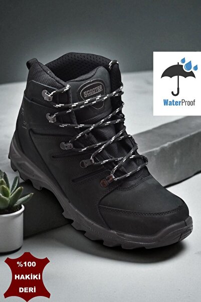 Scooter 5558 Ορθοπεδική σόλα ΑΔΙΑΒΡΟΧΗ Γνήσιο δέρμα Ανδρικά παπούτσια για εξωτερικούς χώρους