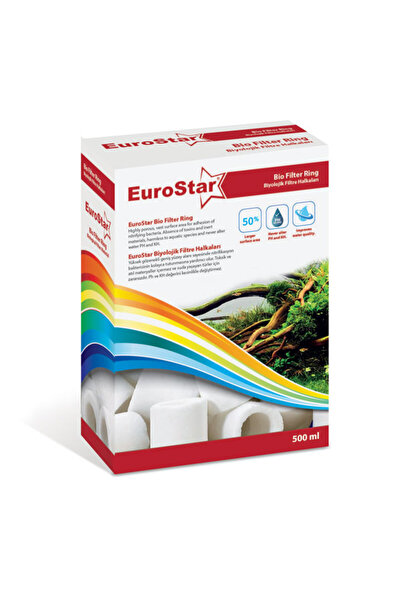 EuroStar Euro Star Seramik Halka Akvaryum Filtre Malzemesi 500 Ml