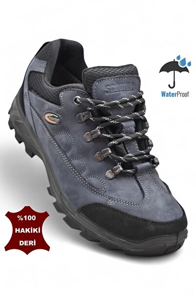 ISPARTALILAR Scooter 5537 Waterproof Guaranteed Genuine Leather Men's Shoes Boots