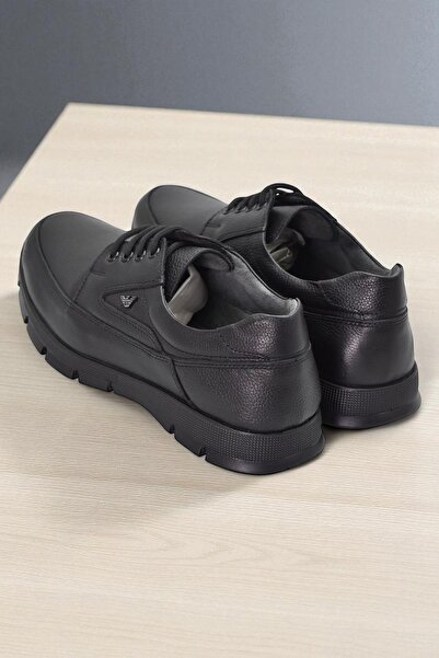 ISPARTALILAR 301 Ortopedická masáž paty Pánské boty z pravé kůže Zimní pánské kožené boty