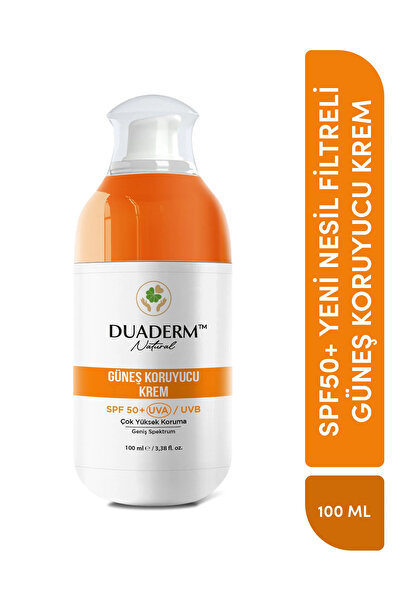 Duaderm Yeni Nesil Filtreli C Vitaminli Yüz Ve Vücut Güneş Kremi Spf50 (VİTAMİN C UVA/UVB) 100ml
