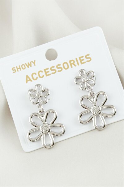 ZERO LAND MTXDPN باباتيا ميتال (170701) أقراط - لون فضي