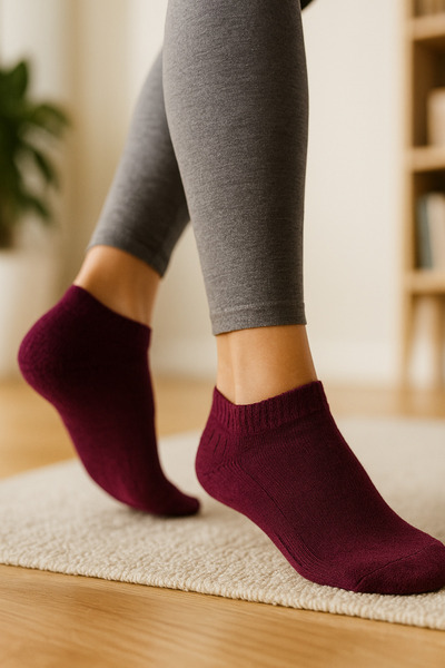 Socketta Дамски безшевни чорапи с подсилена пета от бамбук, 9 чифта, многоцветни – Premium