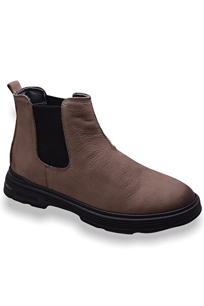 ayakkabiburada Bülent Saraç 201 Γνήσιο δέρμα Ανδρικές Μπότες Παπούτσια Nubuck με γούνα στο εσωτερικό