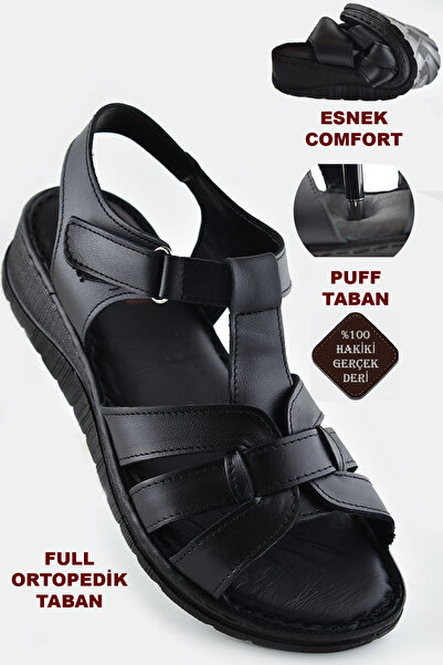 ISPARTALILAR 8150 TAM ORTOPEDİK Hakiki Deri Kadın Sandalet Deri Sandalet İvazn