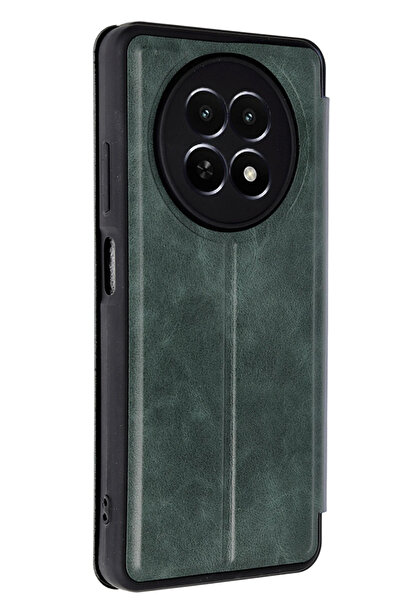 NewFace غطاء حماية قابل للطي لهاتف ريلمي 12 5G - (174653) أخضر داكن