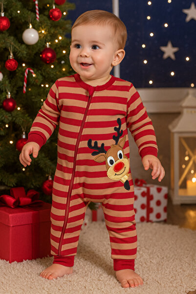 OrganicKid Joy Bebek Fermuarlı Tulum